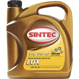 Моторное масло Sintec Люкс 5W-40 SL/CF 600237