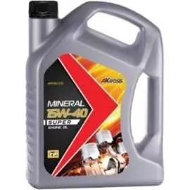 Моторное минеральное масло AKross SUPER 15W-40 SG/CD AKS0015MOM