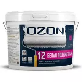Моющаяся акрилатно-латексная краска OZON ВД-АК 152 А 12 ВД-АК-152А-12