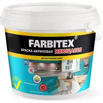 Моющаяся акриловая краска Farbitex 4300004279