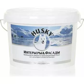 Моющаяся краска HUSKY Интерьеры и фасады 28764
