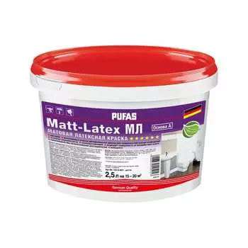 Моющаяся латексная краска Pufas MATT-LATEX тов-042474