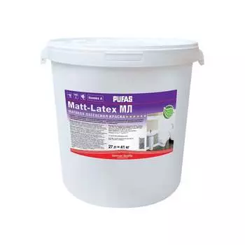 Моющаяся латексная морозостойкая краска Pufas MATT-LATEX тов-170618