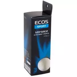 Мячики для пинг-понга Ecos PPB-3 323109