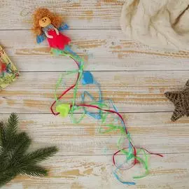 Мягкая подвеска Зимнее волшебство Ангелочек шлейф 1381210