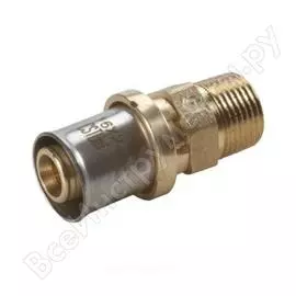 Муфта giacomini мп латунь пресс rm107 дн 26х3/4 нр rm107y049 027-9230