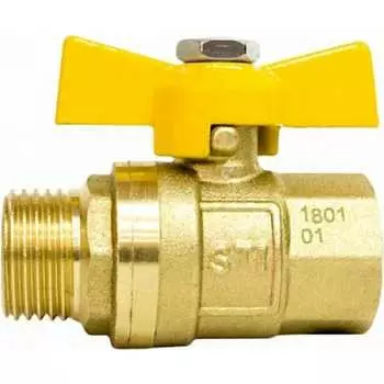 Муфтовый шаровой кран для газа STI D170-00045