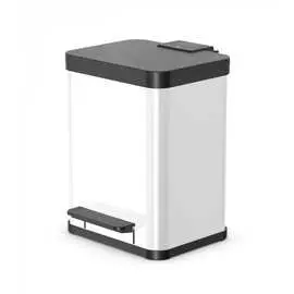 Мусорный контейнер hailo oko uno plus m 17л, сталь, белый, 0619-230