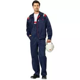 Мужской костюм авангард-спецодежда авангард темно-синий/красный, р.120-124, рост 170-176 24648