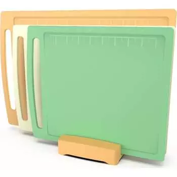 На подставке набор разделочных досок ПОЛИМЕРБЫТ practic 4330433