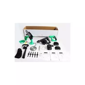 Набор аккумуляторного инструмента Zitrek GreenCut 20, ZKBL20, GreenSaw 20 Extra Power 3 в 1, 1x2.0Ач, 1x4.0Ач) 082-2022