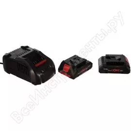 Набор аккумуляторов li-ion 4 ач, 18в + зу gal 1880 cv professional bosch 1600a016gf