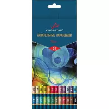 Набор акварельных карандашей заточенный Vista-Artista