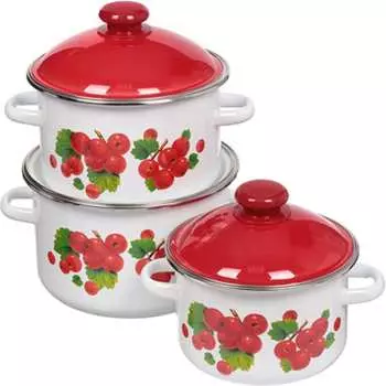 Набор эмалированной посуды СТАЛЬЭМАЛЬ №15 Калина N15BY84 ПС4883