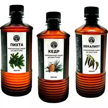 Набор ароматизаторов Бацькина баня Сильный иммунитет 17-3-500-набор-хвоя-ВИ