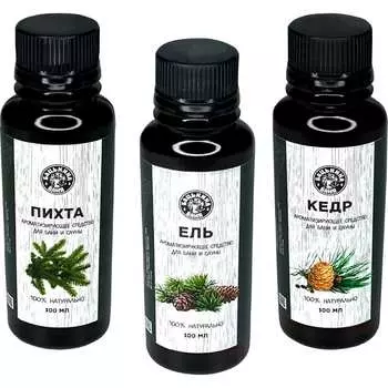 Набор ароматизаторов Бацькина баня Сильный иммунитет 17-3-100-набор-хвоя-ВИ