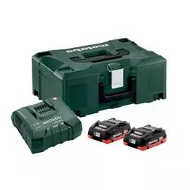 Набор basic-set (2 аккумулятора lihd 4.0 ач/18в+зарядное устройство asc ultra+metaloc) metabo 685130000