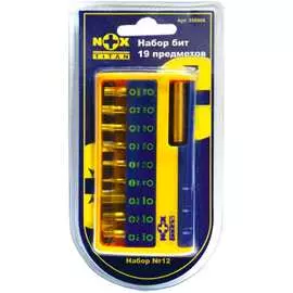 Набор бит №12 titan 19 шт nox 556906