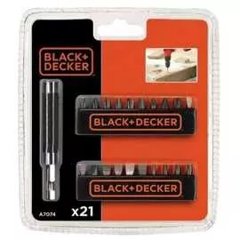 Набор бит с держателем black&amp;decker a7074