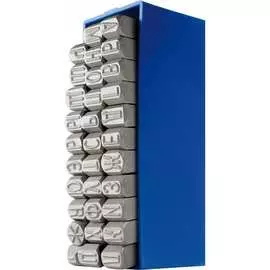 Набор буквенных клейм MASUS 10667