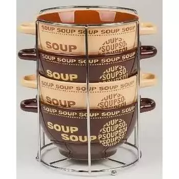 Набор бульонниц BONJART 4016-4MS ТП1947