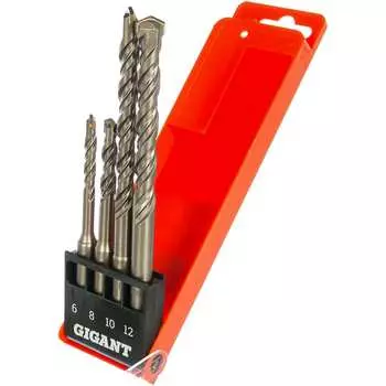 Набор буров (4 шт; 6-12 мм; sds-plus) gigant g-11302