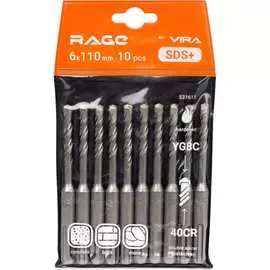 Набор буров по бетону RAGE RAGE 531611