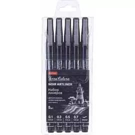 Набор черных линеров Hatber 070955