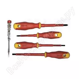 Набор диэлектрических отверток до 1000v с тестером, 4шт super-ego 1500000671