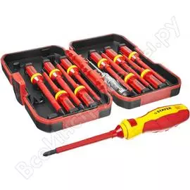 Набор диэлектрических отверток до 1000в, 13шт stayer profi 25146-h13