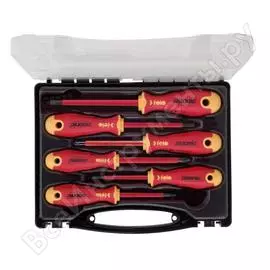 Набор диэлектрических отверток felo ergonic в кейсе, 6 шт 41310636