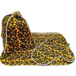 Набор для бани Бацькина баня Узор ягода 10431