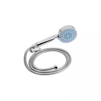 Набор для душа Zein шланг 150 см, держатель, лейка 5 режимов, хром 6931449