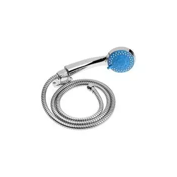 Набор для душа Zein шланг 150 см, держатель, лейка 5 режимов, синий/хром 6931452