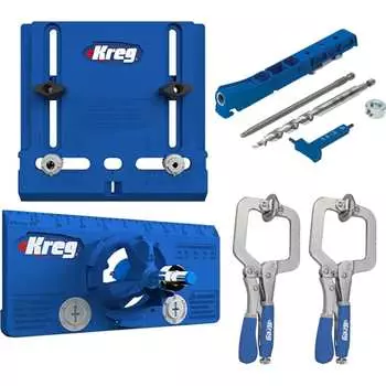 Набор для установки мебельной фурнитуры KHI-HINGE-INT, KHI-PULL-INT, KPHJ310-INT и KHC-PREMIUM x 2 шт KREG