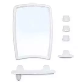 Набор для ванной berossi 4104 белый мрамор 70742