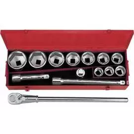 Набор двенадцатигранных головок и аксессуаров AmPro