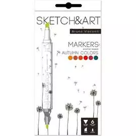Набор двухсторонних скетч-маркеров Bruno Visconti