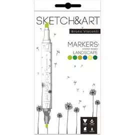 Набор двухсторонних скетч-маркеров Bruno Visconti