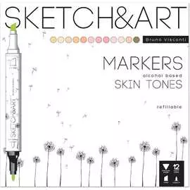Набор двухсторонних скетч-маркеров Bruno Visconti