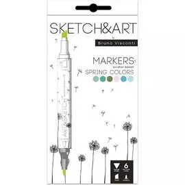 Набор двухсторонних скетч-маркеров Bruno Visconti