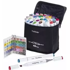 Набор двусторонних артмаркеров Hatber