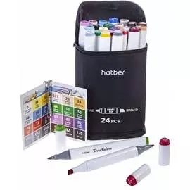 Набор двусторонних артмаркеров Hatber