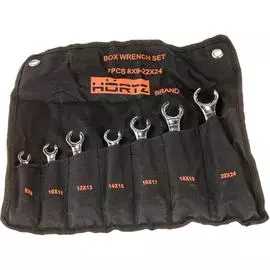 Набор двусторонних накидных разрезных ключей HORTZ