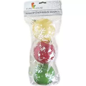 Набор елочных шаров EUROHOUSE 9099