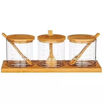 Набор емкостей для хранения сыпучих продуктов Agness 887-157