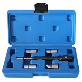 Набор фрез для чистки и восстановления посадочных мест дизельных форсунок 6 предметов кейсе rockforce rf-906g1