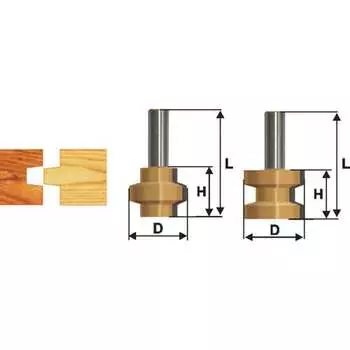 Набор фрез пазо-шиповых Энкор 46515