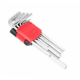 Набор г-образных 6-гранных длинных ключей forsage 11 предметов в пластиковом держателе 25506