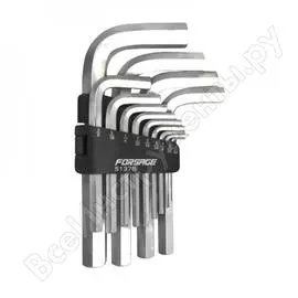 Набор г-образных 6-гранных ключей forsage 13 предметов в пластиковом держателе 8598